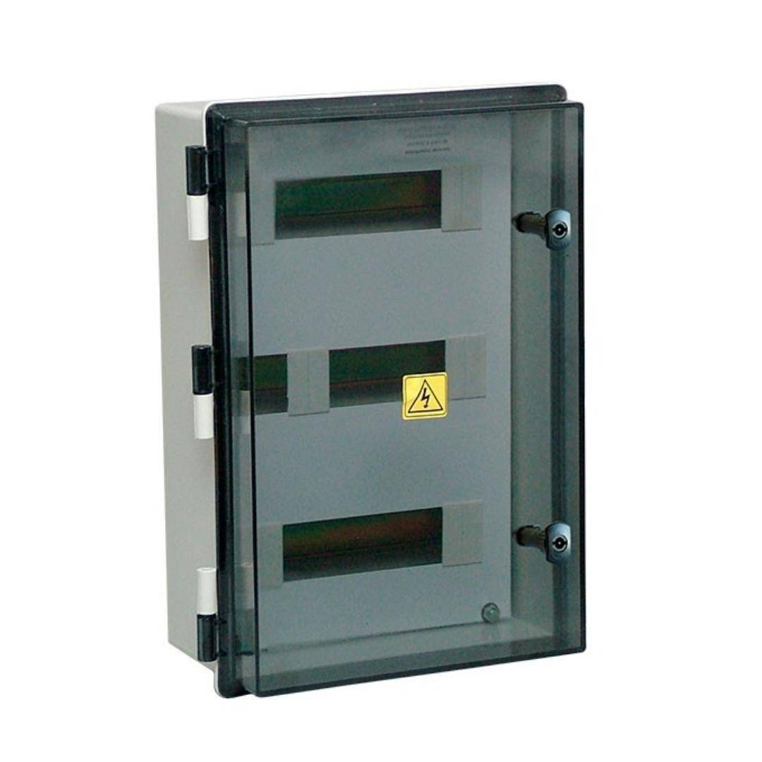 Gabinetes plasticos tapa transparente